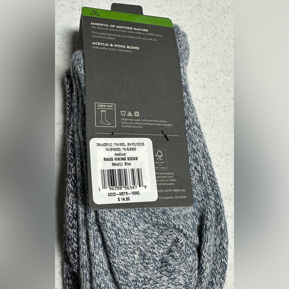 Alpine Design Ragg Hiking Socks - 2 pack NWT - Picture 4 of 5